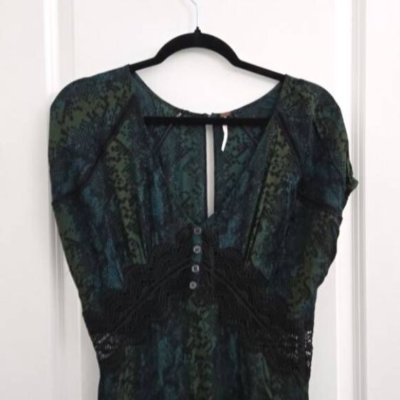 Free People Prairie Flower Maxi Dress Size 6 - Picture 4 of 12